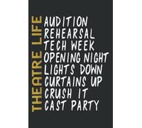 Theatre Gift Acting Thespian Play Director: Lined Journal & Diary for Writing & Notes with Memo Diary Subject Notebooks Planner, 6x9 inches, 120 Page