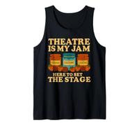 Theatre Is My Jam Funny Teacher Back to School First Day Tank Top