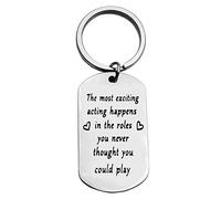 Theatre Keyring Keychain for Her Drama Student Actor Actress Keychain Keyring Graduation Gift Keychain Appreciation Gift for Actor Actress Christmas Birthday Valentine Gifts for Actor Performer