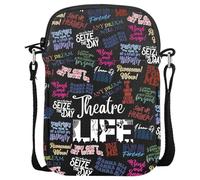 Theatre Life Gift Theatre Life Makeup Bag Drama Actor Actress Stage Performer Musical Artist Gift Zipper Pouch Gift for Theatre Lovers (Theatre Life CR EU)