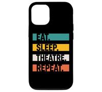 Theatre Lovers Eat Sleep Theatre Repeat Acting Passion Case for iPhone 12/12 Pro