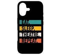 Theatre Lovers Eat Sleep Theatre Repeat Acting Passion Case for iPhone 17