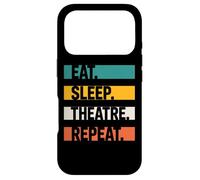 Theatre Lovers Eat Sleep Theatre Repeat Acting Passion Case for iPhone 17 Pro
