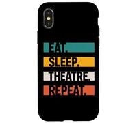 Theatre Lovers Eat Sleep Theatre Repeat Acting Passion Case for iPhone X/XS