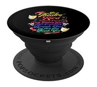 Theatre Nerd Musical Broadway Actor Theater Thespian Gift PopSockets Grip and Stand for Phones and Tablets