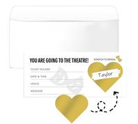 Theatre Scratch Card Theatre Ticket Gift Scratch Card Reveal Concert Ticket Gift Surprise Music Ticket Concert Scratch Card Personalised Scratch Card Tickets for Events Concert Ticket Reveal