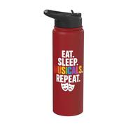 Theatre Tech Backstage Crew Musical Stagehand Stainless Steel Insulated Water Bottle