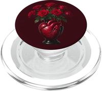 Theatrical Bouquet Of Deep Red Roses PopSockets PopGrip for MagSafe