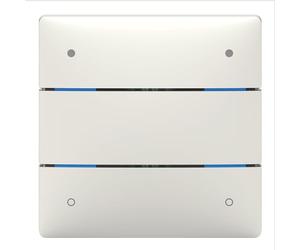 Theben 4800414 I LUXORliving iON4 I Push Sensor with 4 Buttons in White I For KNX Smart Home System LUXORliving I Integrated Temperature Sensor I Button I Switch/Dimming/Blind