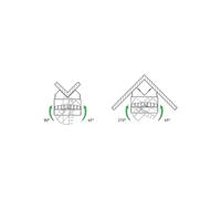 Theben corner angle 10 for theLeda/theLuxa, black