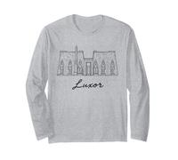 Thebes Egypt Karnak Nile Obelisk Temples Pharaoh History Long Sleeve T-Shirt