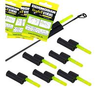 TheBigFish - 6X Flexible Glow Stick Holder + 6 x Glow Sticks - Bite Alarm Set
