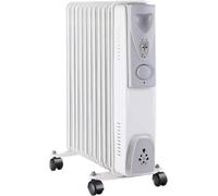 Thebigship 11 Fin 2.5Kw Oil Filled Radiator, White