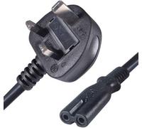 Thebigship 5M Uk 3 Pin Plug To C7 Figure 8 Power Cable Lead - Mains Power Cord For Tv, Laptop, Printer, Monitor, Ps3, Dvd