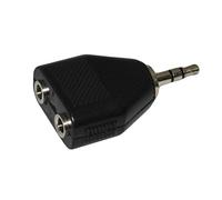 TheBigShip Headphone Jack Splitter 3.5mm Jack Plug to 2x 3.5mm Jack Sockets Stereo Adaptor Dual Splitter