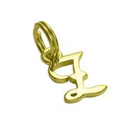 TheCharmWorks Gold Dipped Sterling Silver Script Letter P Charm