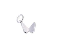 TheCharmWorks Plain 3D Sterling Silver Butterfly Charm
