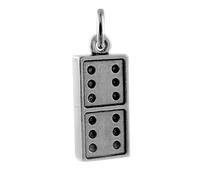 TheCharmWorks Sterling Silver 3D Dominoes Charm