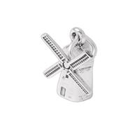 TheCharmWorks Sterling Silver 3D Dutch Wind Mill Charm