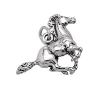 TheCharmWorks Sterling Silver 3D Galloping Horse Charm