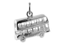 TheCharmWorks Sterling Silver Double Decker Bus Charm