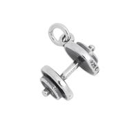 TheCharmWorks Sterling Silver Dumbbell Weights Charm