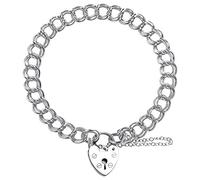 TheCharmWorks Sterling Silver Heavy Double Curb Charm Bracelet 7"