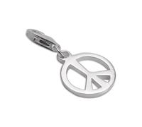 TheCharmWorks Sterling Silver Peace Sign Clip on Charm