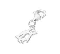 TheCharmWorks Sterling Silver Penguin Clip on Charm w Cut Out Details