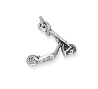 TheCharmWorks Sterling Silver Push Scooter Charm