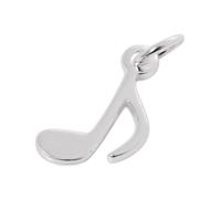 TheCharmWorks Sterling Silver Quaver Music Note Charm