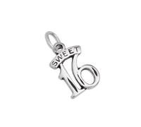 TheCharmWorks Sterling Silver Sweet 16 Birthday Charm