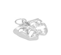 TheCharmWorks Sterling Silver Theatre Comedy & Tragedy Masks Charm