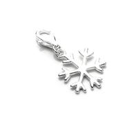 TheCharmWorks Sterling Silver Winter Snowflake Clip on Charm