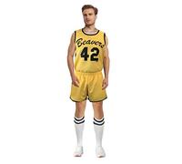 thecostumebase Beavers 42 Teen Costume Jersey + Shorts + Tube Socks Wolf Yellow Shirt (M)