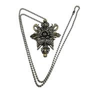 thecostumebase costumebase Resident Evil Village Alcina Dimitrescu Pendant Vampire Double Sided Necklace Antique Gold