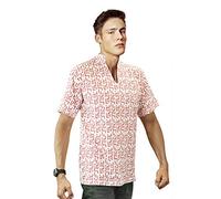 thecostumebase Red Pattern Fear and Loathing in Las Vegas Raoul Duke Shirt Costume (M)