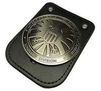 thecostumebase The Agents of Shield S.H.I.E.L.D. Badge w/Leather Badge Holder Props Metallic