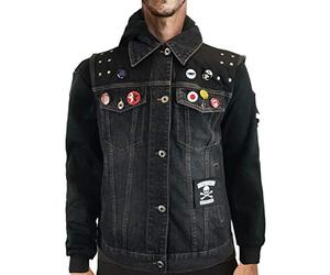 thecostumebase the Infamous Second Son Vest and Pins Only Delsin Rowe Cosplay Denim Waistcoat (L)