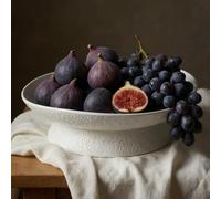 TheCozyBay Fruit Bowl Large Ceramic Salad Bowl 28 cm, Modern Serving Dishes for Table, Kitchen Decor Centerpiece, Versatile Countertop Organizer and Decorative Bowl