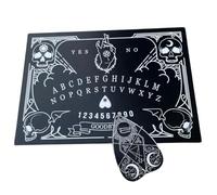 TheDarknessUnicorn Spirit Calling Black Mini Design Ouija Board Game for Spirit Hunt with Planchette and Detailed Instruction Halloween