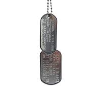 TheDogTagCo Samuel Thomas 'FALCON' Sam Wilson Military Dog Tags - Movie Costume Cosplay Prop - Chains & Silencer Included