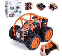 Thedttoy Remote Control Cars for 3-12 Years Old Boys, 5 Channel Mini RC Stunt Car with High/Low speed, 4WD 2.4GHz Double Sided 360°Rotation Flip Monster Truck Car Toys, Xmas Gifts for Boys Girls Kids