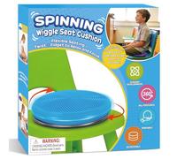 Thedttoy Wiggle Wobble Cushion,360° Spinning Sensory Chair for ADHD,Autism Sensory Equipment,Active Sitting Cushion for Student,2-in-1 Detachable Balance Disc,Fidgets for School & Home-Blue
