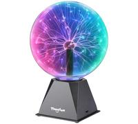 Theefun 8 Inch Plasma Ball Lamp, Touch & Sound Sensitive Plasma Globe Magic Cool Nebula Ambience Light for Christmas, Party, Home Decor, Creative Gift (Colorful)