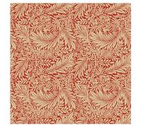 TheFabricTrade 100% Cotton Fabric Digital Printed Material William Morris Larkspur Crimson Classic Design - Ideal for Arts & Crafts, Sewing, Quilting - Fat Quarter (50cm x 70cm)