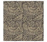 TheFabricTrade 100% Cotton Fabric Digital Printed Material William Morris Larkspur Ebony Classic Design - Ideal for Arts & Crafts, Sewing, Quilting - 5 Metre (500cm x 140cm)