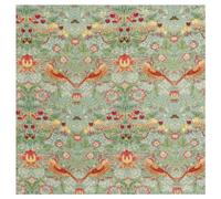 TheFabricTrade 100% Cotton Fabric Digital Printed Material William Morris Strawberry Thief DUCKEGG Classic Design - Ideal for Arts & Crafts, Sewing, Quilting - 15 Metre (1500cm x 140cm)