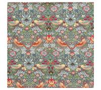 TheFabricTrade 100% Cotton Fabric Digital Printed Material William Morris Strawberry Thief Grey Classic Design - Ideal for Arts & Crafts, Sewing, Quilting - 3 Metre (300cm x 140cm)