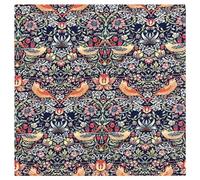 TheFabricTrade 100% Cotton Fabric Digital Printed Material William Morris Strawberry Thief Navy Classic Design - Ideal for Arts & Crafts, Sewing, Quilting - 1/2 Metre (50cm x 140cm)